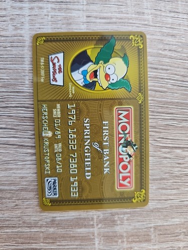 Monopoly the simpsons edition - monopoly,
