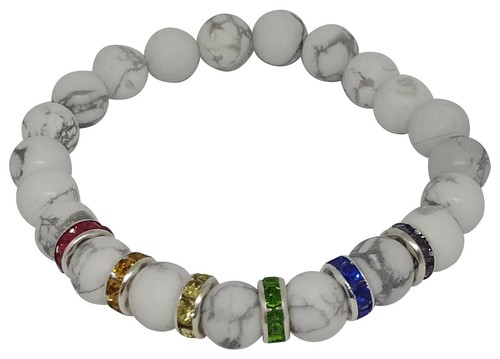 Armband regenbogen edelstein - regenbogen,