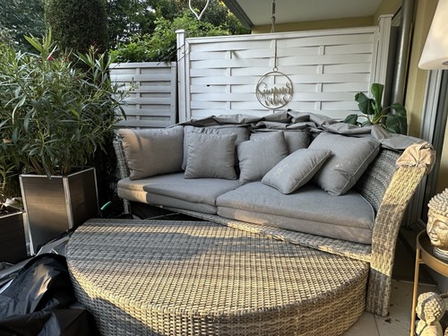 Sonneninsel sonnenliege rattan - sonnenliege,