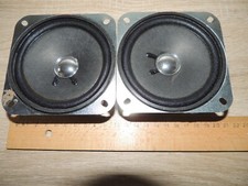 2 Stück Arts Miniaturlautsprecher 3W 8Ohm 10,2 cm x10,2 magnetische Mit Gummisic