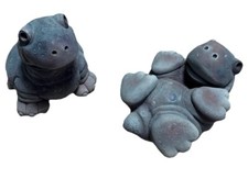 2 Süße Dekofiguren Garten Schildkröte Aus Stein. Schwer. 16 Bis 18 cm