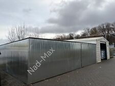 Blechgarage  7x7x2,20m Halle Blechcontainer Lagerhaus Werkstatt  Lager Aufbau