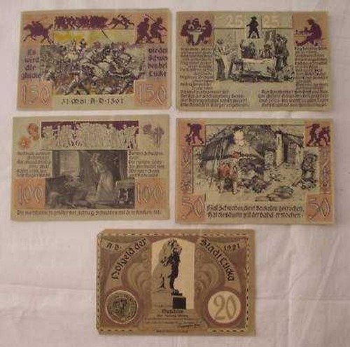 Banknoten notgeld stadt - 5,
