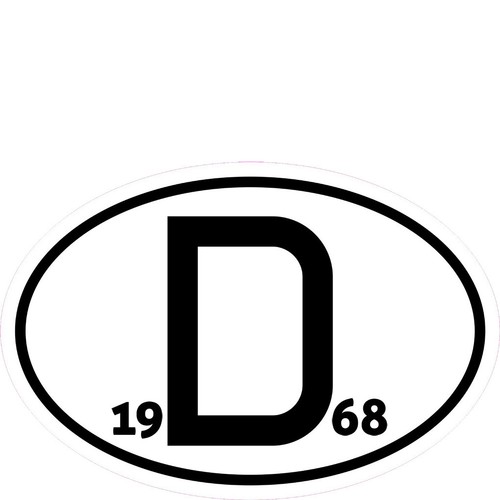 Aufkleber schild für - aufkleber, d-schild