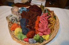 Kelimgarn  Stickwolle Schurwolle Reststränge 90g