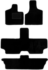 Schwarze Velours-Fußmatten