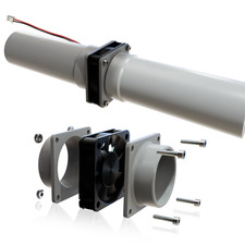 DN50 DN75 Lüfter Halterung Abluft Blastgate kompatibel Auslass HT Rohr 50mm CNC