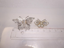 2 x filigran Brosche