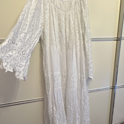 Damen spitzenkleid weiß - damen,