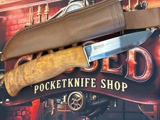 [1058] Helle Norway Fjellkniven Fixed Taschenmesser Lederscheide