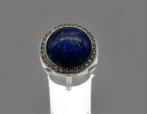 925 silberring lapislazuli - 925/-, silberring,