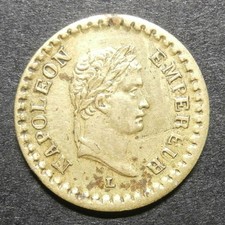 Spieltheke Frankreich - Napoleon Kaiser / Spiel Marken - Messing von Lauer 14,6mm