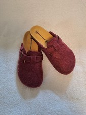 Bequeme Hausschuhe / Pantoffel in bordeaux / weinrot, Gr. 39,   Zustand  Neu