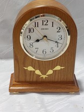 Seiko Kaminuhr Tischuhr mit Wecker Batteriebetrieben