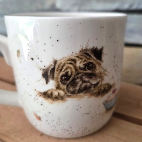 Tasse hund mops - hund,