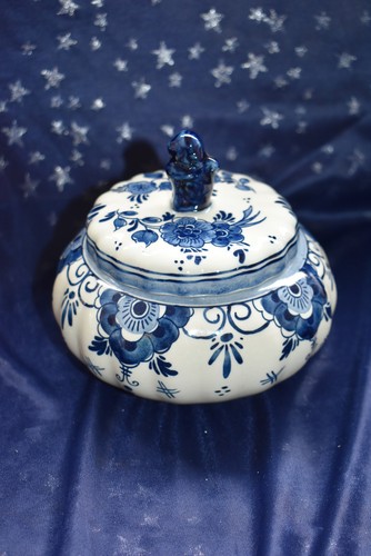 Blue delft bonboniere - blue,