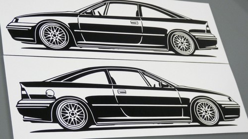 Opel calibra turbo sticker - turbo,