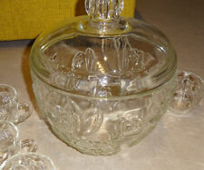 Tolles Bowleservice, Bleikristall, Bowletopf, 6 Gläser, 70iger Jahre