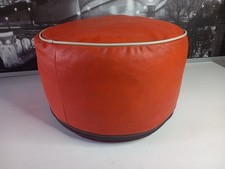 60er Vintage Hocker orange