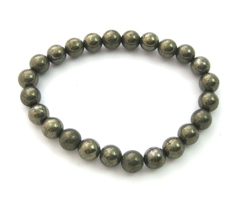 Kugel armband pyrit mm - kugel-armband,
