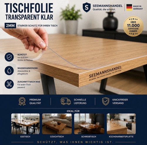 Tischfolie 2mm transparent - tischfolie,