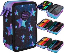 Coolpack Mäppchen Jumper 3 Star Night Multicolor 3 Fächer mit Ausstattung