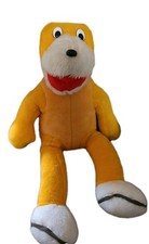 XL 93 cm Flat Eric Stofftier 90er Jahre Gelb Techno Headbanging Oizo Werbung