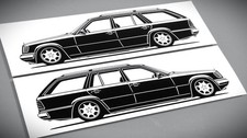 Mercedes W124 TE Aufkleber