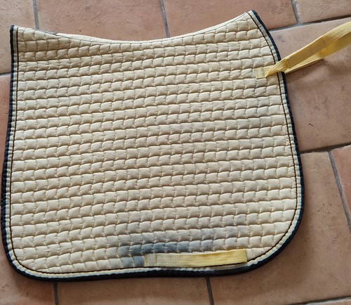 Schabracke dressur gelb - schabracke,