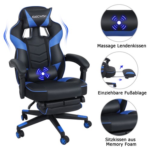 Elecwish massage gaming stuhl - gaming,