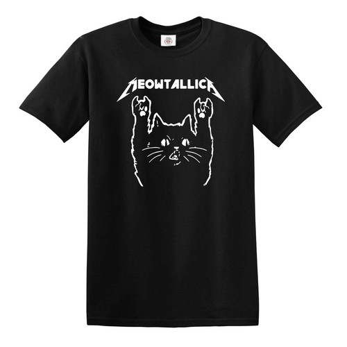 Meowtallica shirt rock katze - t-shirt,