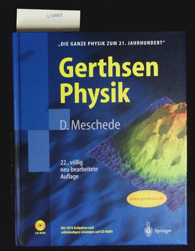 Gerthsen physik mit 1330 - gerthsen,