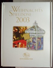 Hutschenreuther Spieluhr Spieldose Porcelain 2003 Alle Jahre wieder As it OVP