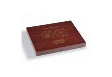 Münzkassette aus Holz für