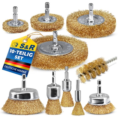 Drahtbürsten set 10tlg - set,