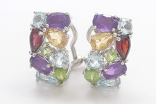 Ohrringe 925 Sterling SILBER silver argent earrings Ohrhänger Edelsteine argento