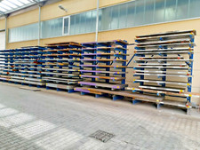 Schwerlast-Kragarmregal Einseitig  H 3,2m  5 Lagerebenen inkl. Fuß.