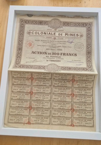 1929 100 francs aktie - 1929,
