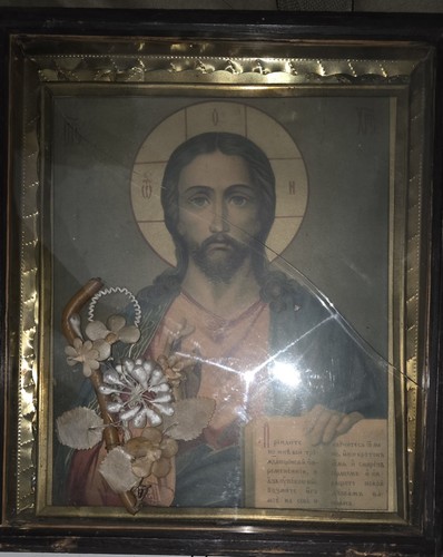Russische ikone christus - russische,