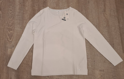 Klassischer weißer pullover - weißer,