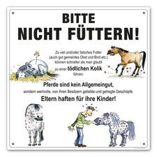 lustiges Schild "Bitte nicht