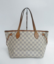 echt Louis Vuitton Damier Azur Neverfull PM Beuteltasche Tasche Handtasche F#...