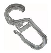 rewagi®  Gardinenhaken Überklipshaken Transparent – Öse 4–10 mm – 25–1000 Stück