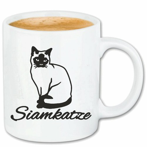 Kaffeetasse siamkatze katze - kaffeetasse,