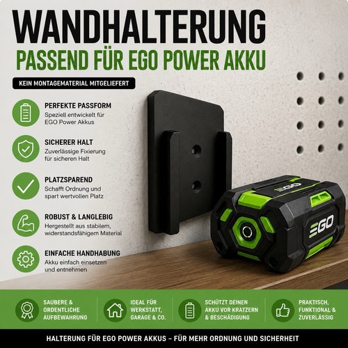 Akkuhalter wandhalterung - akkuhalter,