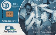 Knappenkarte Schalke Arena DFB Pokalsieger 2002 UnikatXXX694 Guthaben Hülle #8