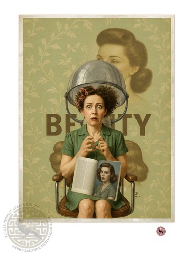 Salon drama vintage - salon, drama,