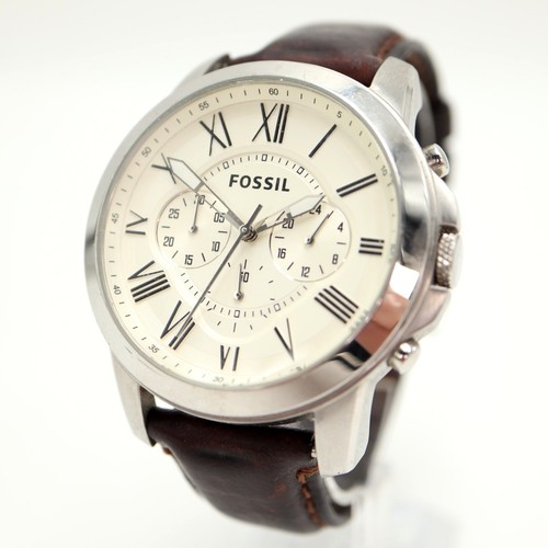 Fossil grant beige 44mm - fossil,