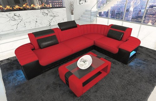 Ecksofa polsterecke stoffcouch - ecksofa,