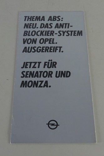 Faltprospekt broschüre opel - faltprospekt,
